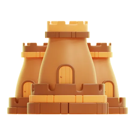 Burgruine  3D Icon