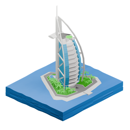 Burj Al Arab  3D Icon