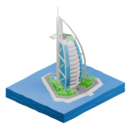 Burj Al Arab  3D Icon