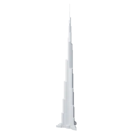 Burj Khalifa - Dubai  3D Icon