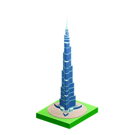 Burj Khalifa Dubaï  3D Icon