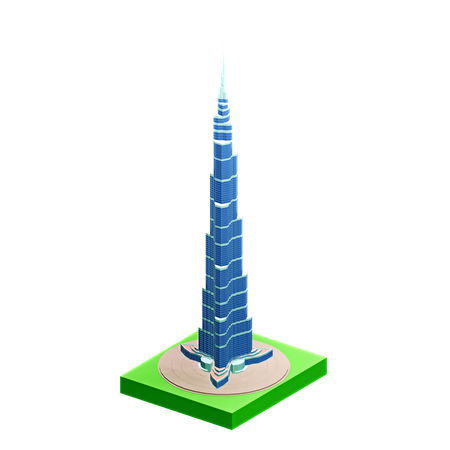 Burj Khalifa Dubai  3D Icon