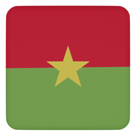 Burkina Faso  3D Icon