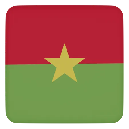 Burkina Faso  3D Icon