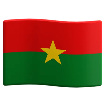 Burkina Faso  3D Icon