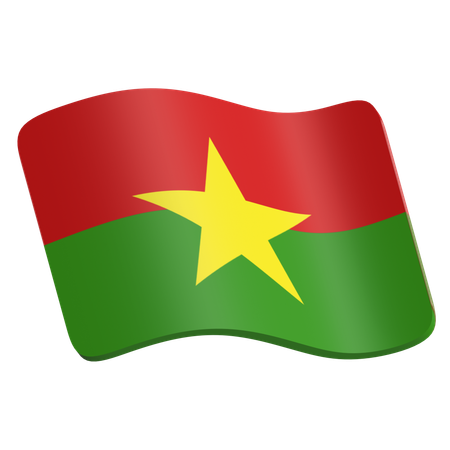 Burkina Faso  3D Icon