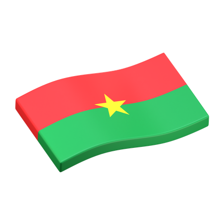 Burkina Faso  3D Icon