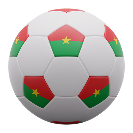 Burkina Faso Ball  3D Icon