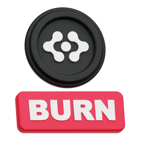 Burn Artificial Super Intelligence Alliance Token  3D Icon