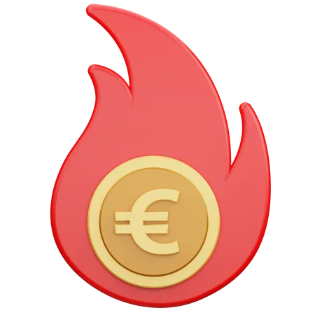 Burn Money  3D Icon