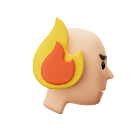Burn Out Emotion  3D Icon