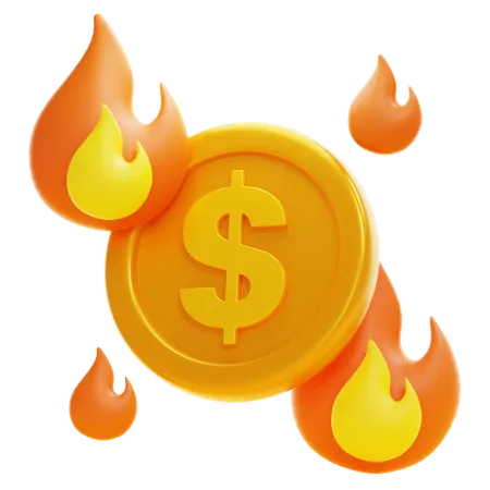 BURN RATE  3D Icon