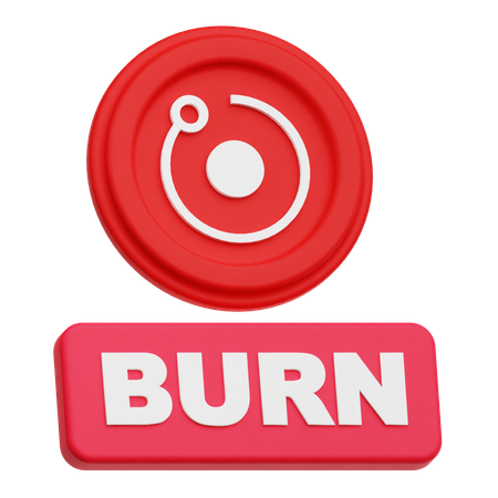 Burn Render Token  3D Icon