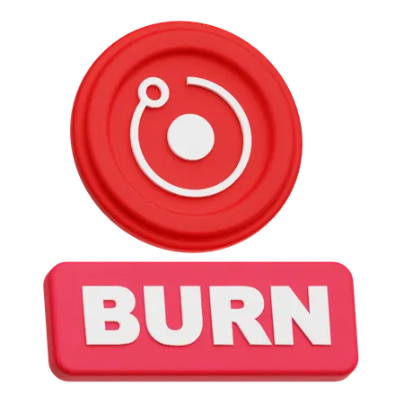 Burn Render Token  3D Icon