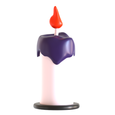 Burning Candle  3D Icon