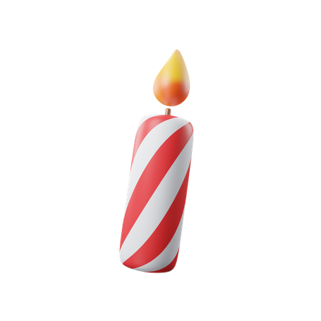 Burning Candle  3D Icon