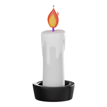 Burning Candle  3D Icon