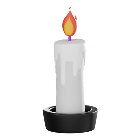 Burning Candle  3D Icon