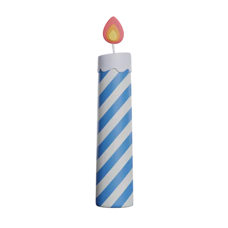 Burning Candle  3D Icon