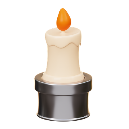 Burning Candle  3D Icon