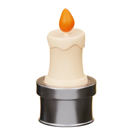 Burning Candle  3D Icon