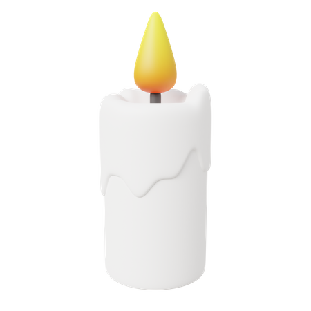 Burning Candle  3D Icon