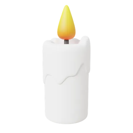 Burning Candle  3D Icon