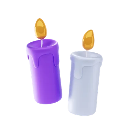 Burning Candle  3D Icon