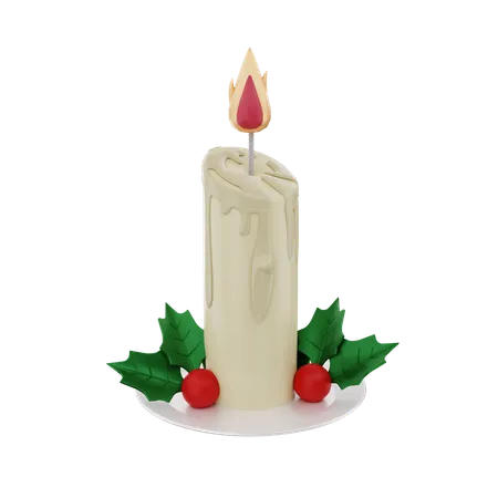 Burning Candle  3D Icon