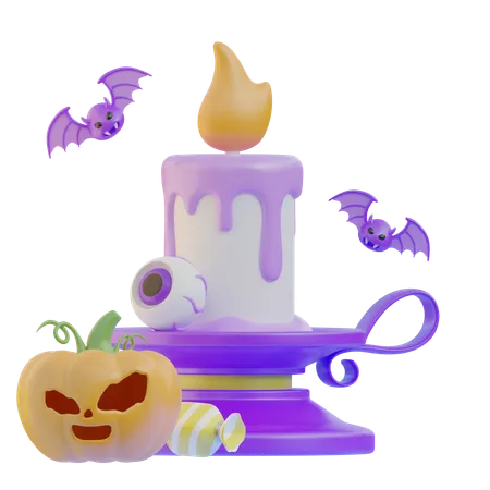 Burning Candle  3D Icon