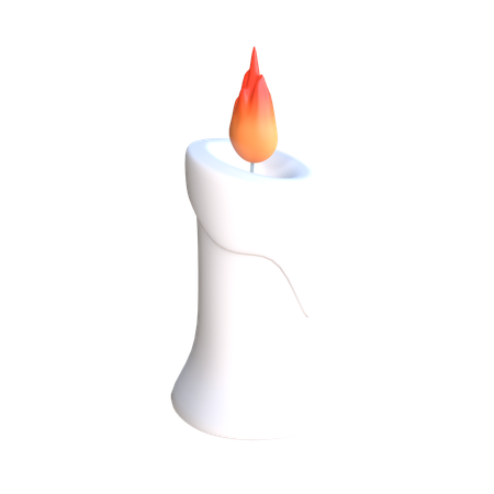 Burning Candle  3D Icon