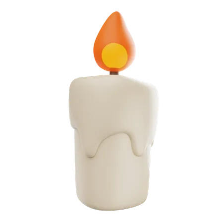 Burning candle  3D Icon