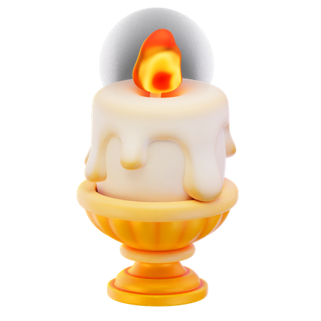Burning Candle  3D Icon