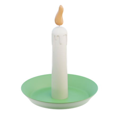 Burning Candle  3D Icon