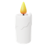 burning candle 3d images