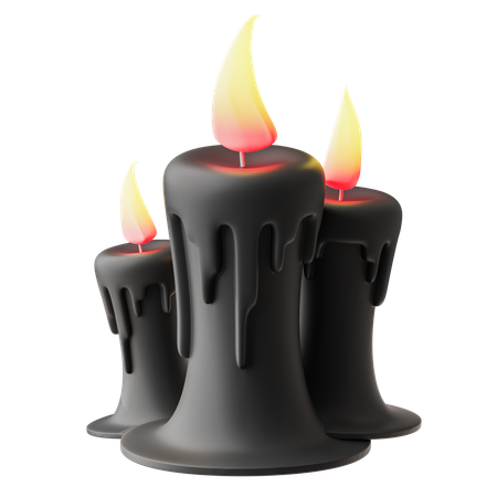 Burning Candles  3D Icon