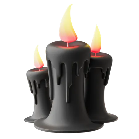 Burning Candles  3D Icon