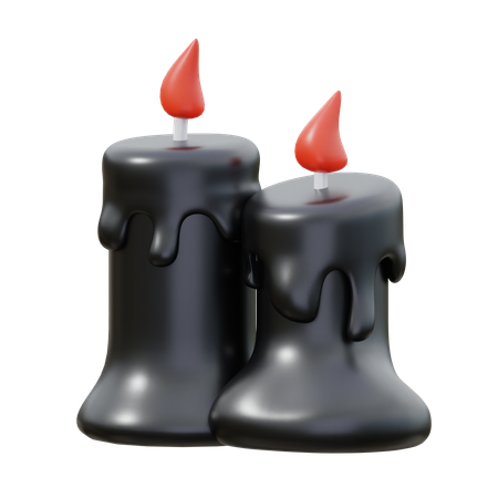 Burning Candles  3D Icon