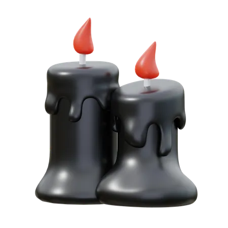 Burning Candles  3D Icon