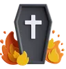 Burning Coffin