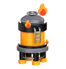 Burning Oil Tank