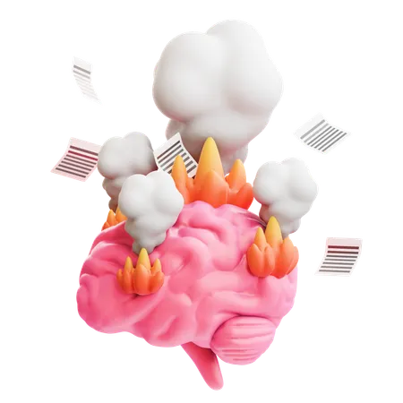 Burnout Mind  3D Icon