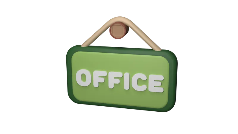 Büro  3D Icon