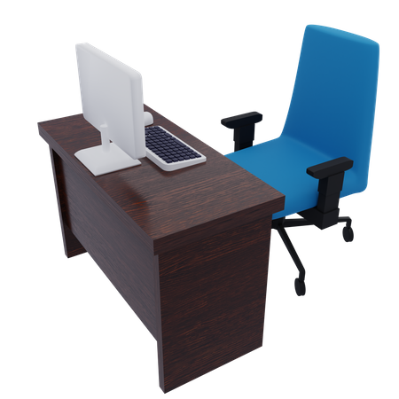 Büro  3D Illustration