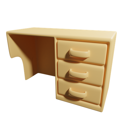 Schreibtisch  3D Icon