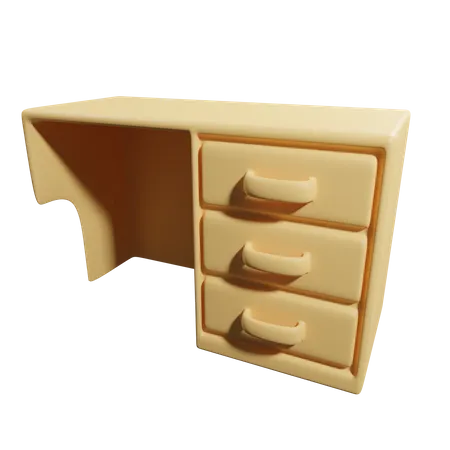 Schreibtisch  3D Icon