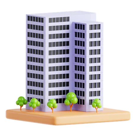 Bürogebäude  3D Icon