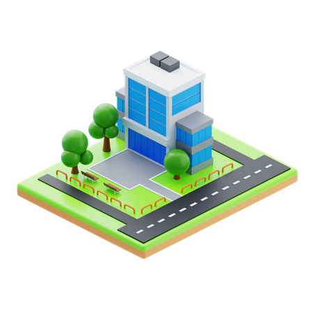 Bürogebäude  3D Icon