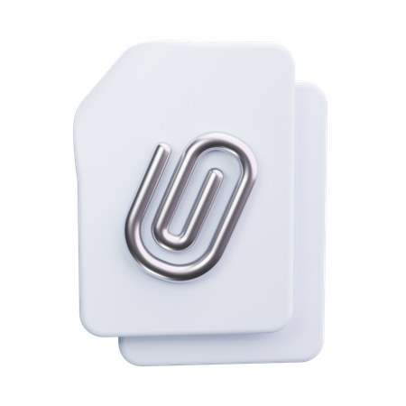 Büroklammer  3D Icon