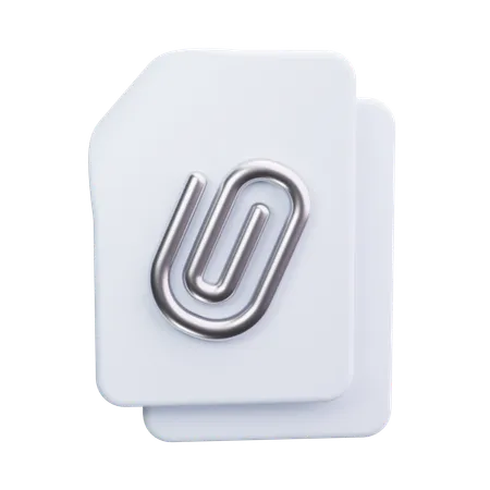 Büroklammer  3D Icon